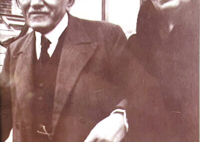 Carl Rühe mit Frau 1941 – Gärtnerei Rühe in Mirow